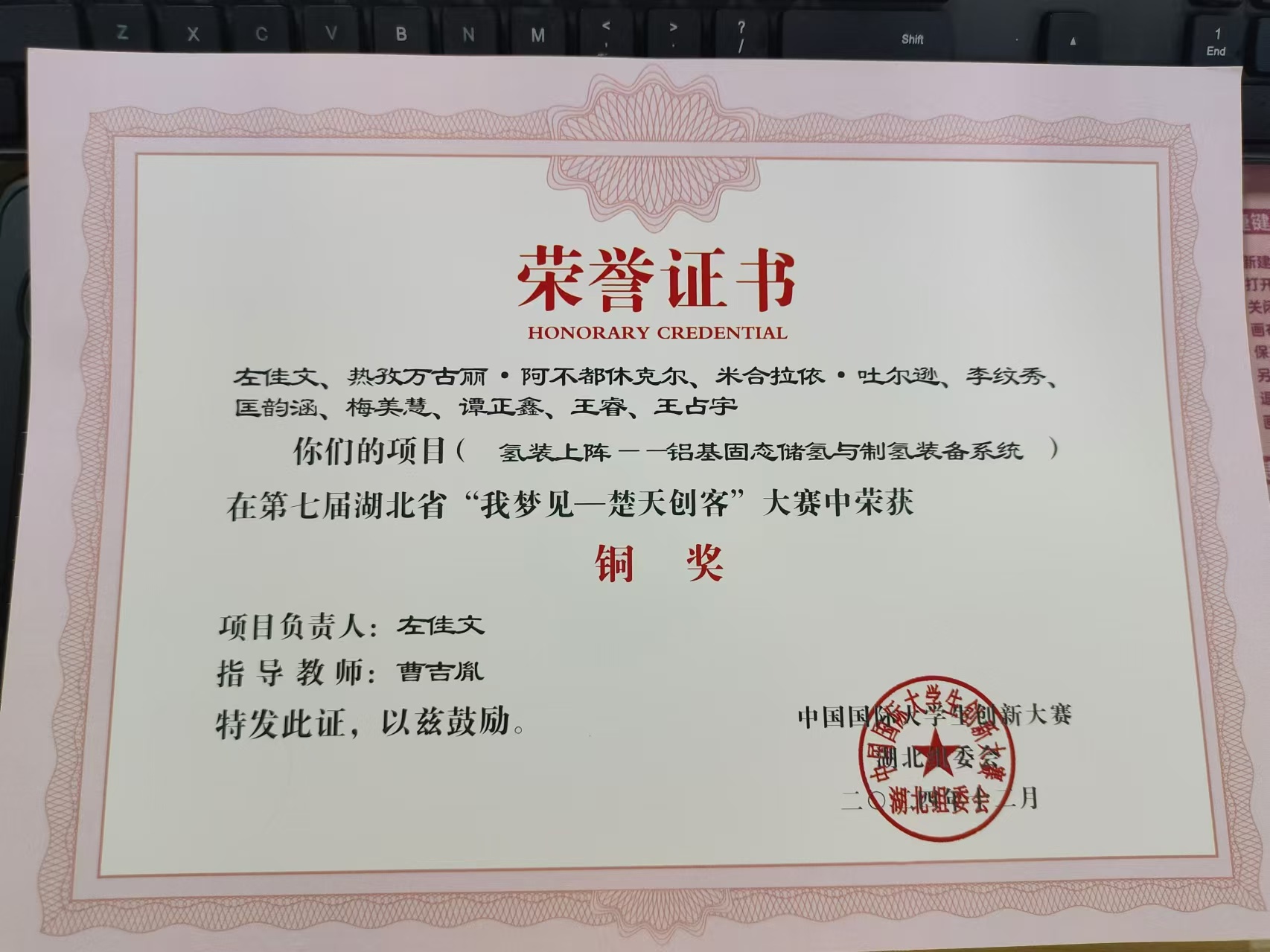 楚天创客铜奖